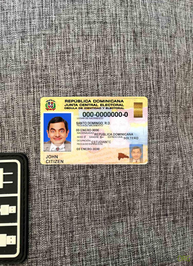 Photolook d'identité de la République Dominicaine AVANT